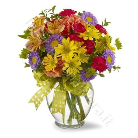 Bouquet di Fiori misti dai colori intensi