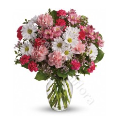 Bouquet di Fiorellini misti dai toni del rosa