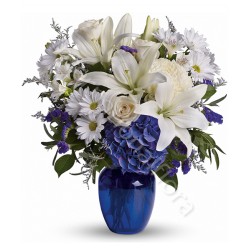 Bouquet di Gigli, Margherite e Rose internationalflora.com