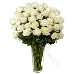 Bouquet di 36 Rose Bianche internationalflora.com