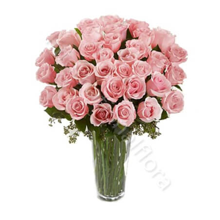 Bouquet di 36 Rose rosa