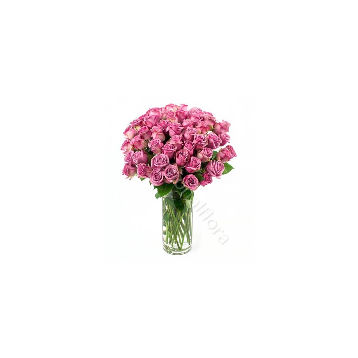Bouquet di 50 Rose rosa