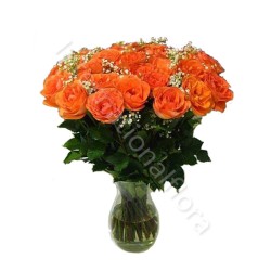 Bouquet di 36 Rose arancio