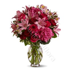 Bouquet di Gigli e Rose