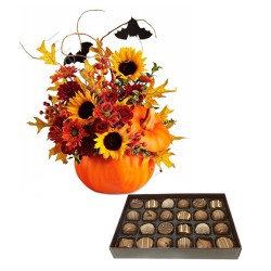 Bouquet Halloween con Scatola di Cioccolatini