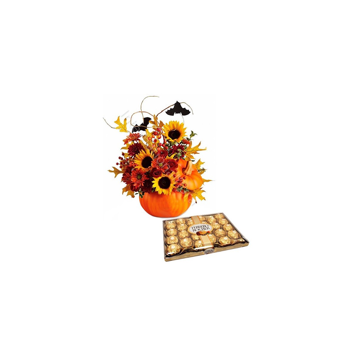 Bouquet Halloween con Ferrero Rocher