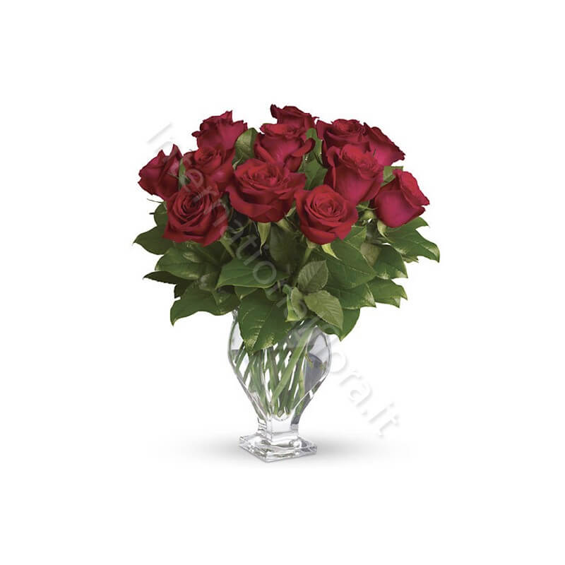 Bouquet di 12 Rose Rosse internationalflora.com
